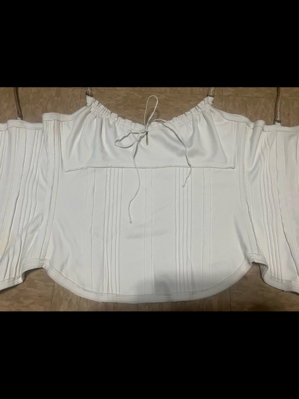 Ermanno Scervino White milkmaid bustier top